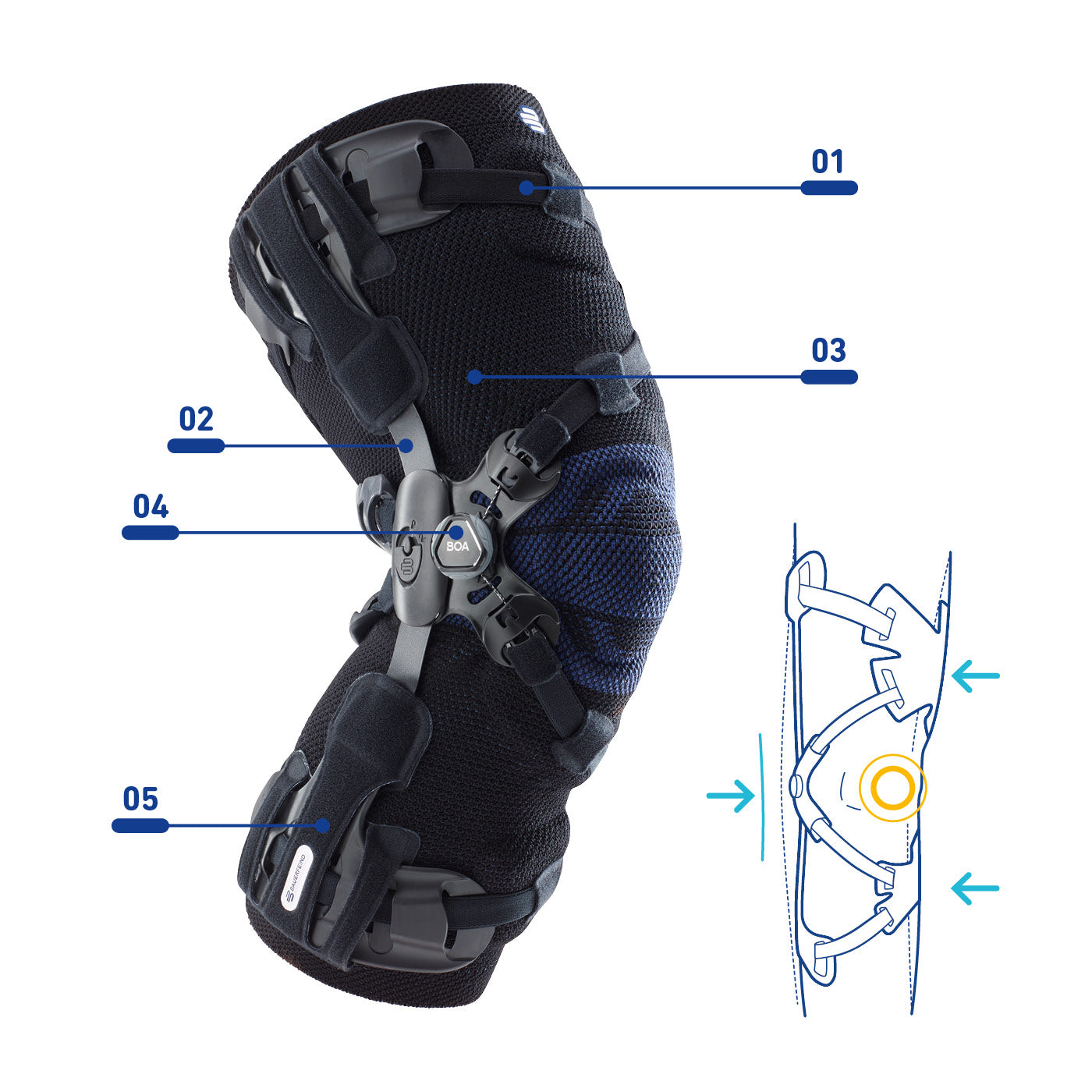 Knee Brace: SecuTec OA Knee Brace - Unloading support for osteoarthritis -  Bauerfeind Australia